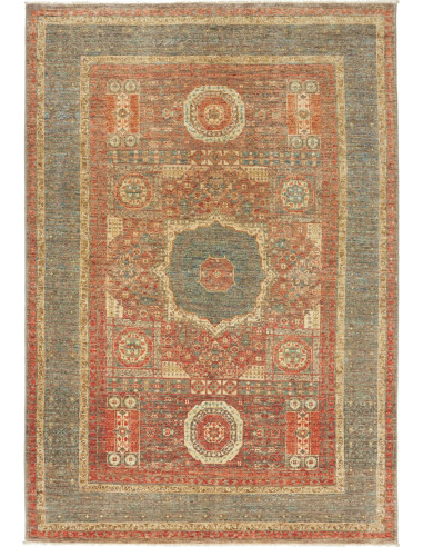 Mamlouk Pakistan marrone rosato e grano 127x189