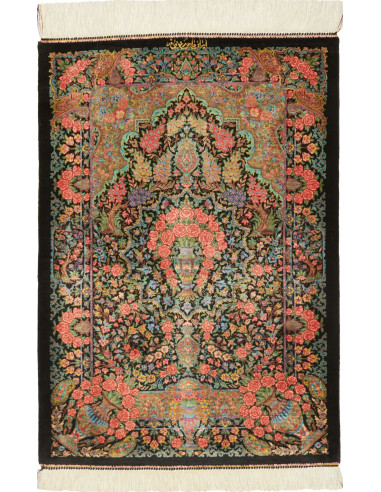 Ghom Seta Persia grigio tenue e gainsboro 62x88