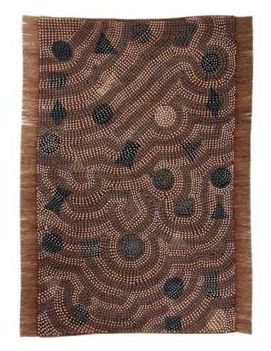tappeto Bogolan BO 002 444 ruggine