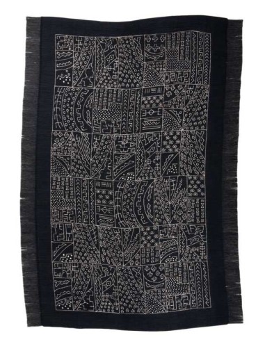 tappeto Bogolan BO 003 600 nero