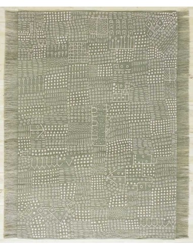 tappeto Bogolan BO 005 300 verde