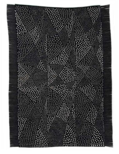 tappeto Bogolan BO 008 600 nero