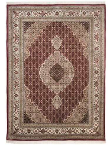 tappeto Sirsa Silk Tabriz Ma 562 rosso crema