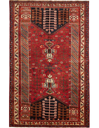 Shiraz Persia marrone sella e nero 152x243