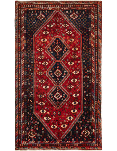 Shiraz Persia grigio ardesia scuro e marrone 162x274
