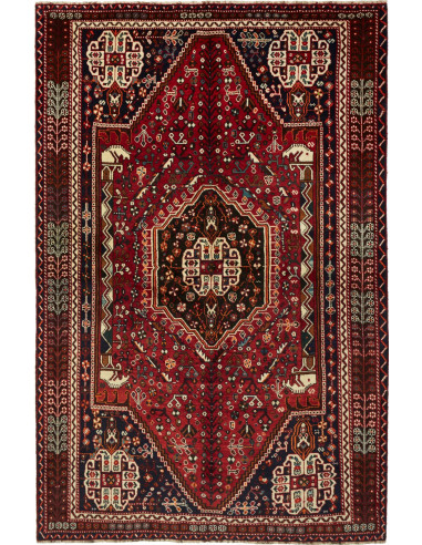 Shiraz Persia marrone rossiccio e abbronzatura 160x250