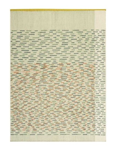 tappeto moderno GAN Backstitch Busy Green