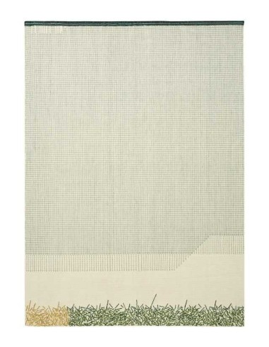 tappeto moderno GAN Backstitch Calm Green