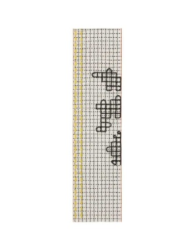 tappeto moderno GAN Bandas Single D White