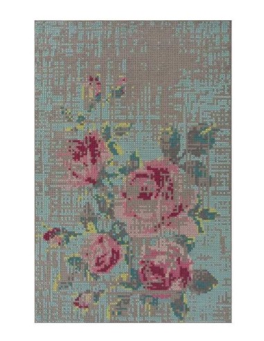 tappeto moderno GAN Canevas Flowers Big Colour