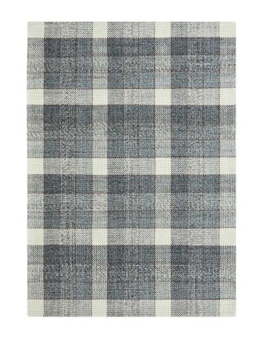 tappeto moderno GAN Cuadros Grey-Rust