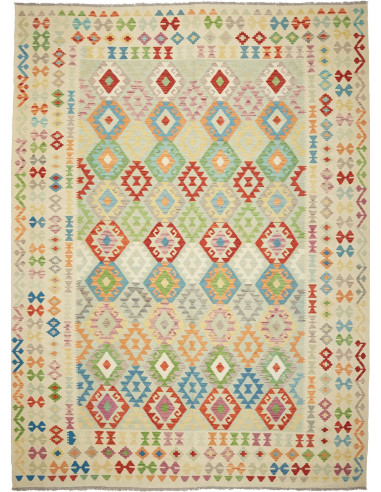 Kilim Pakistan abbronzatura e argento 260x350