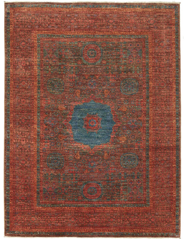 Mamlouk Pakistan terra di siena e marrone sella 152x200