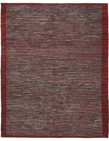 Gabbeh Fine Persia verde oliva scuro e grigio 149x189