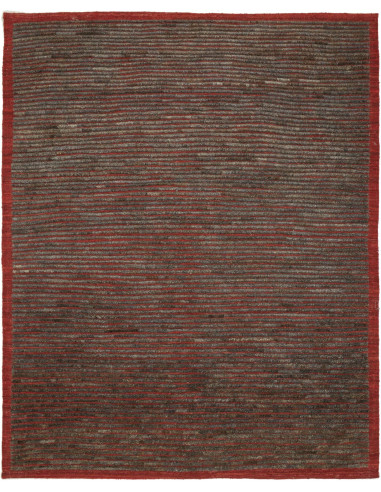 Gabbeh Fine Persia verde oliva scuro e grigio tenue 168x209