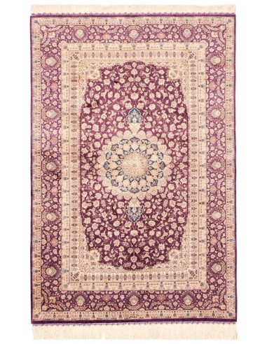 Hand made rug Ghom Silk Persia cm.100x148