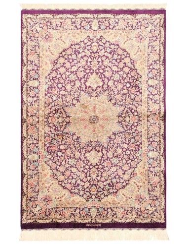 Hand made rug Ghom Silk Persia cm.100x148