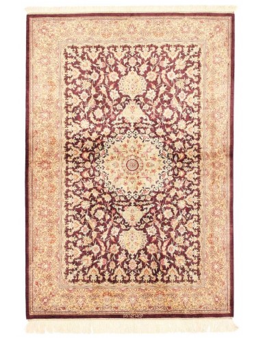 Hand made rug Ghom Silk Persia cm.100x143