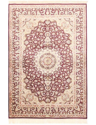 Hand made rug Ghom Silk Persia cm.138x200