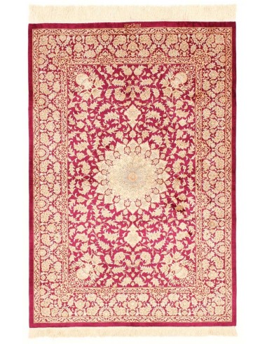 Hand made rug Ghom Silk Persia cm.100x145
