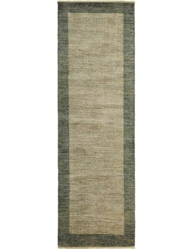 Gabbeh Moderno Pakistan grigio e lino 78x251