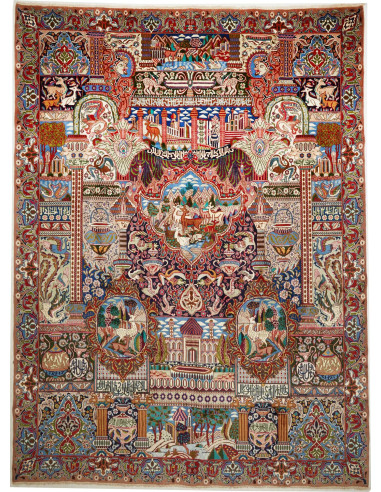 Kashamr Zirkhaki Persia terra di siena e grigio chiaro 290x394