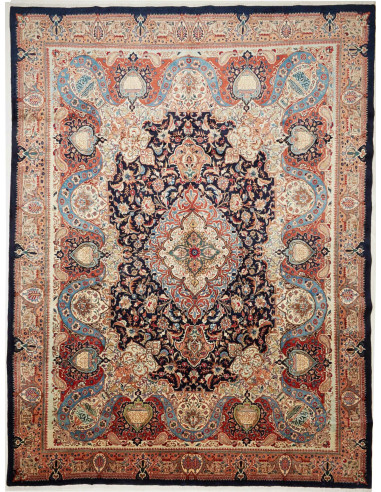 Kashamr Zirkhaki Persia marrone rosato e nero 294x396