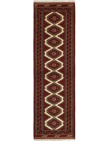 Hand made rug Torkaman Fine Persia cm.84x291