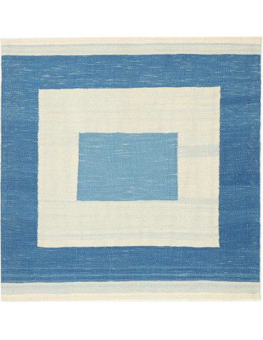 Kilim Persia gainsboro e blu cadetto 120x121