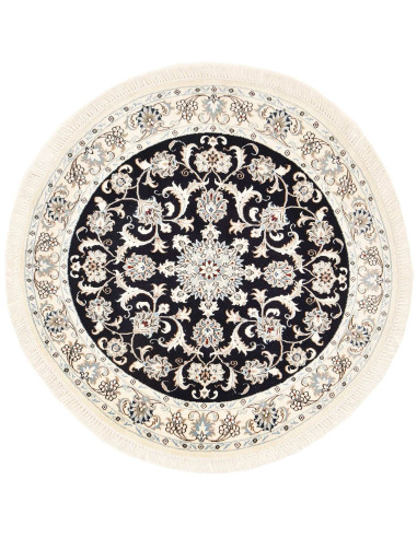 Nain Kashmar Persia grigio ardesia scuro e nero 148x148