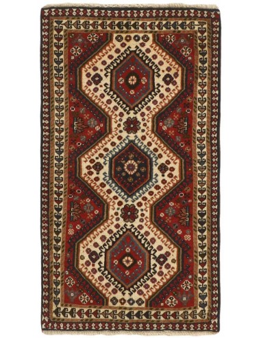 Hand made rug Yalameh Persia cm.62x108