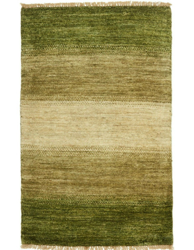 Gabbeh Moderno Pakistan verde oliva e verde oliva scuro 57x97