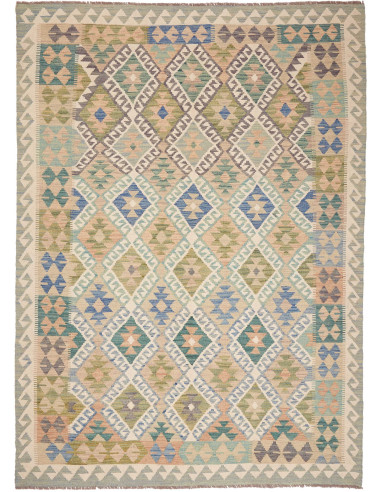 Kilim Pakistan abbronzatura e grigio 172x239