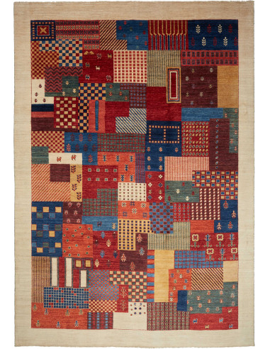 Fun-Collection Pakistan terra di siena e grigio ardesia scuro 247x353