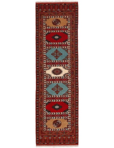 Hand made rug Torkaman Fine Persia cm.85x291
