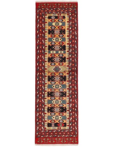 Hand made rug Torkaman Fine Persia cm.83x278