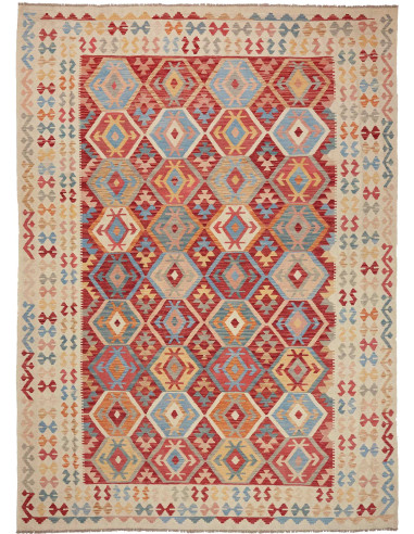 Kilim Pakistan abbronzatura e marrone 249x340