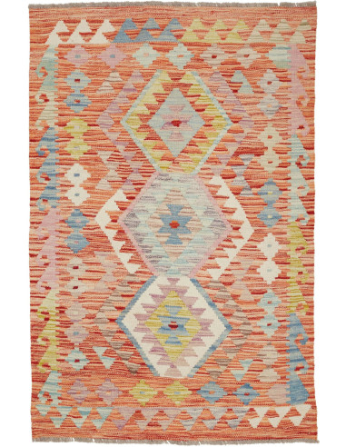 Kilim Pakistan abbronzatura e marrone 93x142