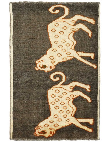 Hand made rug Kashghai Old Figural Persia cm.84x97