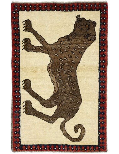 Hand made rug Kashghai Old Figural Persia cm.63x99
