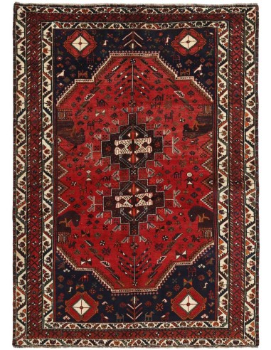 Hand made rug Shiraz Persia cm.185x257