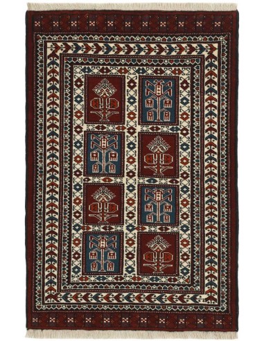 Hand made rug Torkaman Fine Persia cm.83x125