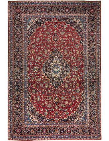 Ardakan Persia verde oliva scuro e argento 255x380