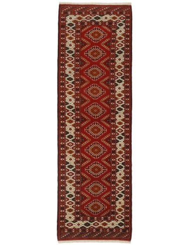 Hand made rug Torkaman Fine Persia cm.85x290