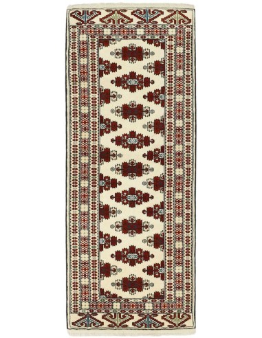 Hand made rug Torkaman Fine Persia cm.84x207