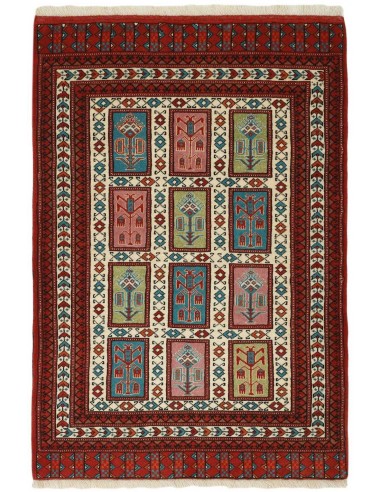 Hand made rug Torkaman Fine Persia cm.83x122