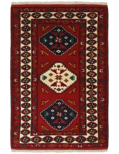 Hand made rug Torkaman Fine Persia cm.87x126