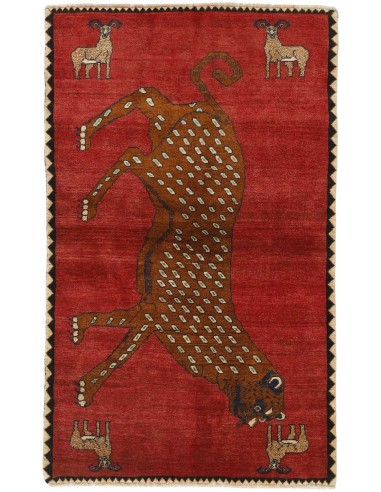 Hand made rug Kashghai Old Figural Persia cm.125x205