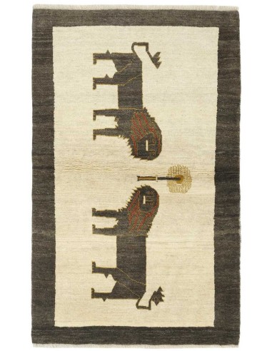 Hand made rug Kashghai Old Figural Persia cm.119x189