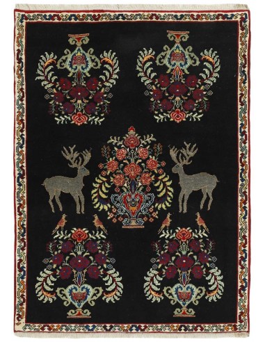 Hand made rug Kashghai Old Figural Persia cm.136x184